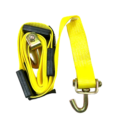 A-2X11RSJRCS-I - Heavy Duty 2" x 11' Car Tie Down with 3 Swivel J Hooks, Rubber Cleats & 3,333 lbs Capacity SAFE 'N SECURE LLC