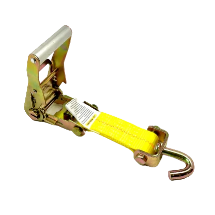 A-2X11RSJRCS-I - Heavy Duty 2" x 11' Car Tie Down with 3 Swivel J Hooks, Rubber Cleats & 3,333 lbs Capacity SAFE 'N SECURE LLC