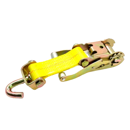 A-2X11RSJRCS-I - Heavy Duty 2" x 11' Car Tie Down with 3 Swivel J Hooks, Rubber Cleats & 3,333 lbs Capacity SAFE 'N SECURE LLC