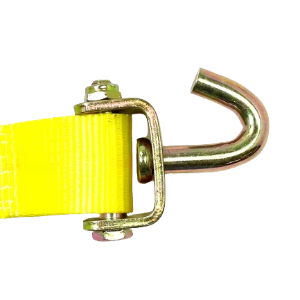 A-2X11RSJRCS-I - Heavy Duty 2" x 11' Car Tie Down with 3 Swivel J Hooks, Rubber Cleats & 3,333 lbs Capacity SAFE 'N SECURE LLC