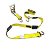 Secure Heavy Loads with A-2X11RSJYTEC-I Ratchet Assembly - 2" x 11' with 3,333 lbs Load Capacity, 3 Swivel J Hooks, and Rubber Cleats SAFE 'N SECURE LLC