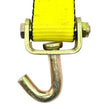 Secure Heavy Loads with A-2X11RSJYTEC-I Ratchet Assembly - 2" x 11' with 3,333 lbs Load Capacity, 3 Swivel J Hooks, and Rubber Cleats SAFE 'N SECURE LLC