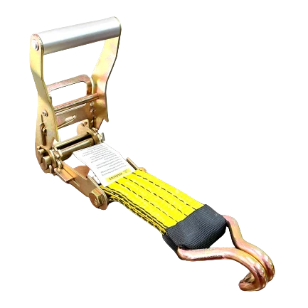 A-2X11RWHYTEC-I Ratchet Strap Assembly – 2" x 11' with 3,333 lbs Load Capacity, Wire Hooks, Rubber Cleats & Stoppers SAFE 'N SECURE LLC