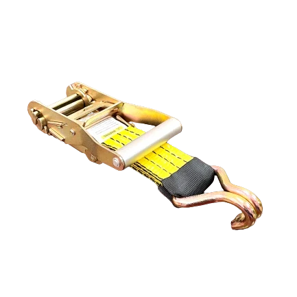 A-2X11RWHYTEC-I Ratchet Strap Assembly – 2" x 11' with 3,333 lbs Load Capacity, Wire Hooks, Rubber Cleats & Stoppers SAFE 'N SECURE LLC