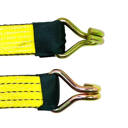 A-2X11RWHYTEC-I Ratchet Strap Assembly – 2" x 11' with 3,333 lbs Load Capacity, Wire Hooks, Rubber Cleats & Stoppers SAFE 'N SECURE LLC