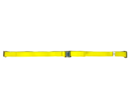 2" x 12' Cambuckle Strap Assembly with E-Track Fittings - 870 lbs WLL CasterHQ