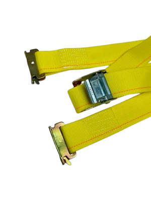 2" x 12' Cambuckle Strap Assembly with E-Track Fittings - 870 lbs WLL CasterHQ