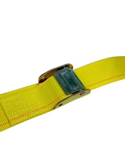 2" x 12' Cambuckle Strap Assembly with E-Track Fittings - 870 lbs WLL CasterHQ