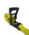 2" x 13' Heavy Duty Gas Cylinder Ratchet Strap with Flat Snap Hooks CasterHQ