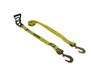 2" x 13' Heavy Duty Gas Cylinder Ratchet Strap with Flat Snap Hooks CasterHQ