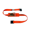 2" x 13" Quick Release Gas Cylinder Ratchet Strap with Flat Hooks - Diamond Weave Webbing CasterHQ