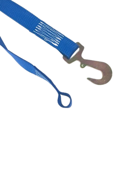 2" x 13' Heavy Duty Gas Cylinder Ratchet Strap with Hook and Bolt Loop CasterHQ