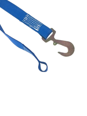 2" x 13' Heavy Duty Gas Cylinder Ratchet Strap with Hook and Bolt Loop CasterHQ