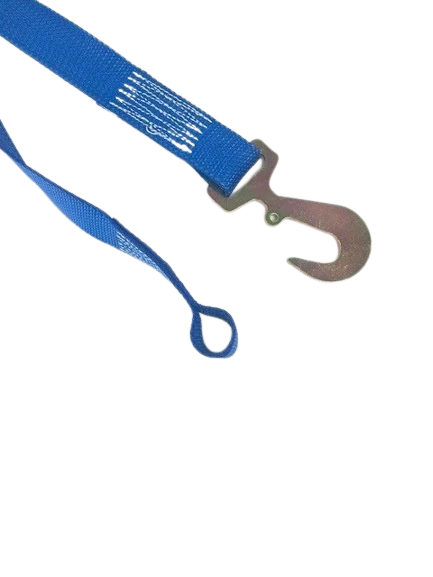 2" x 13' Heavy Duty Gas Cylinder Ratchet Strap with Hook and Bolt Loop CasterHQ