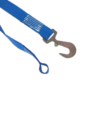 2" x 13' Heavy Duty Gas Cylinder Ratchet Strap with Hook and Bolt Loop CasterHQ