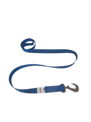 2" x 13' Heavy Duty Gas Cylinder Ratchet Strap with Hook and Bolt Loop CasterHQ
