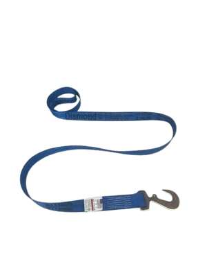 2" x 13' Heavy Duty Gas Cylinder Ratchet Strap with Hook and Bolt Loop CasterHQ