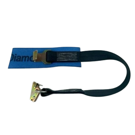 2" x 13' Quick Release Gas Cylinder Ratchet Strap with Heavy Duty O-Ring E-Track Fittings CasterHQ