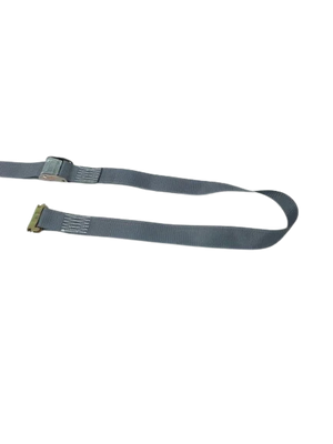 2" x 16' Grey Interior Van Cargo Strap with Cam Buckle and E-Track Fittings - 870 lbs Safe Working Load CasterHQ