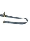 2" x 16' Gray E-Track Ratchet Strap Assembly for Interior Van Cargo Securement - 1,466 lbs WLL CasterHQ