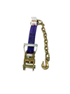 2" x 1' Ratchet Strap with Chain End & Grab Hook CasterHQ