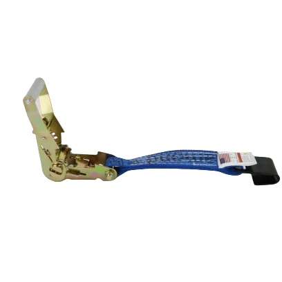 2" Ratchet Short End with Flat Hook - Diamond Weave Webbing CasterHQ