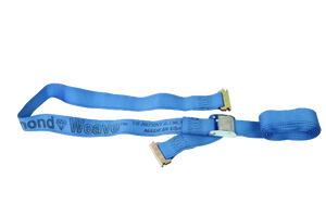 2" x 20' Interior Van Strap Cam Buckle Assembly with E-Track Fittings - 833 lbs Safe Working Load Limit CasterHQ