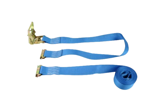 2" x 20' Cargo Van E-Track Ratchet Tie Down Strap Assembly with Spring E Fittings CasterHQ