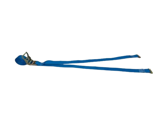 2" x 20' Cargo Van E-Track Ratchet Tie Down Strap Assembly with Spring E Fittings CasterHQ