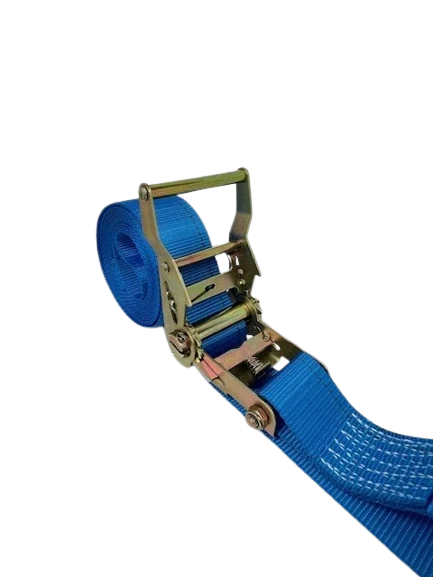 2" x 20' Cargo Van E-Track Ratchet Tie Down Strap Assembly with Spring E Fittings CasterHQ