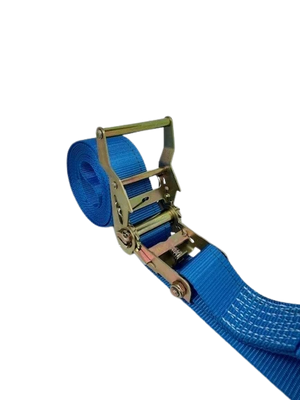 2" x 20' Cargo Van E-Track Ratchet Tie Down Strap Assembly with Spring E Fittings CasterHQ