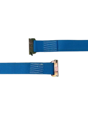 2" x 20' Cargo Van E-Track Ratchet Tie Down Strap Assembly with Spring E Fittings CasterHQ