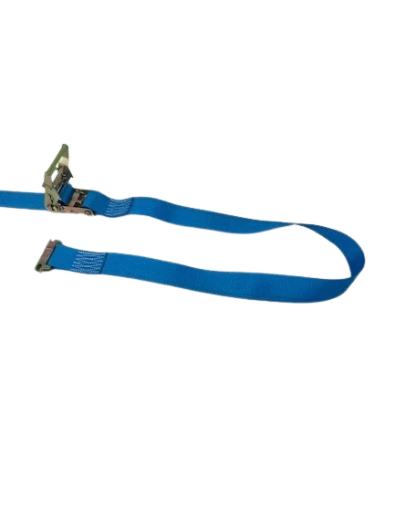 2" x 20' Cargo Van E-Track Ratchet Tie Down Strap Assembly with Spring E Fittings CasterHQ