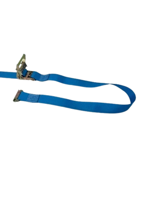 2" x 20' Cargo Van E-Track Ratchet Tie Down Strap Assembly with Spring E Fittings CasterHQ
