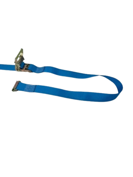 2" x 20' Cargo Van E-Track Ratchet Tie Down Strap Assembly with Spring E Fittings CasterHQ