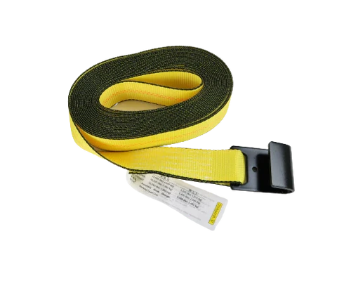 High-Strength 2" x 27' Ratchet Strap with Flat Hooks - A-2X27RFH-I | Secure Heavy Loads with Ease CasterHQ