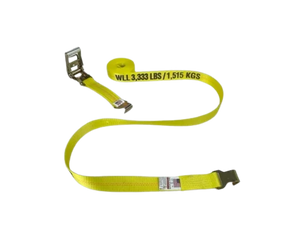 1,666 lb Ratchet Strap 2" x 27' Narrow Handle & 5k Flat Hooks