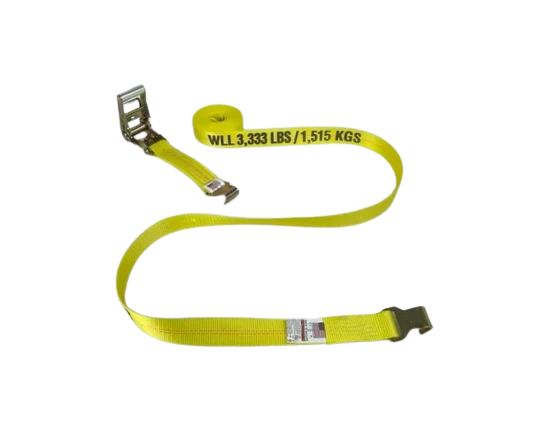 A-2X27RFH5 - 2 inch x 27 feet Narrow Handle Ratchet Strap with 5k Flat Hooks-BETTER - Secure Heavy Loads with 1,666 lbs Load Capacity SAFE 'N SECURE LLC