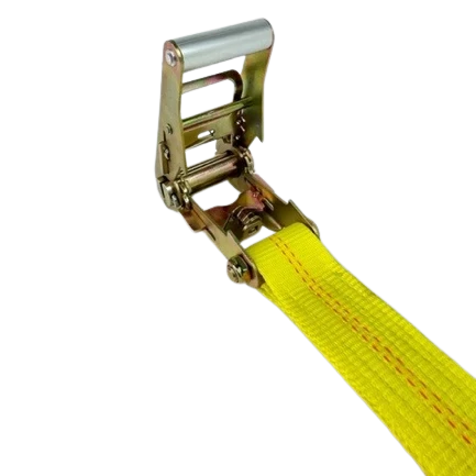 A-2X27RFH5 - 2 inch x 27 feet Narrow Handle Ratchet Strap with 5k Flat Hooks-BETTER - Secure Heavy Loads with 1,666 lbs Load Capacity SAFE 'N SECURE LLC