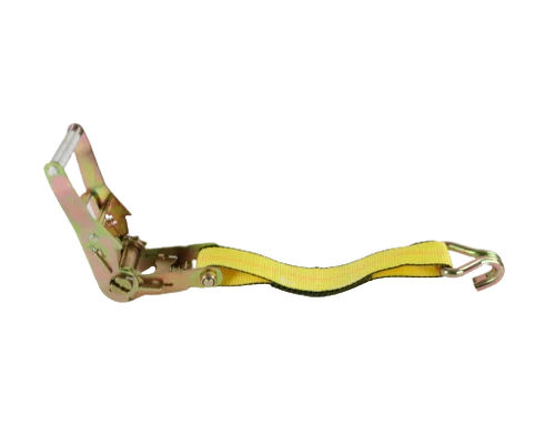 2" x 27' Ratchet Strap with Wire Hooks - Heavy Duty 3,333 lbs Break Strength - Secure Cargo Tiedown CasterHQ