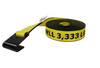 2" x 30' Ratchet Strap with Flat Hooks, 3333 lbs Load Capacity - Big Yellow High Visibility Durable Polyester CasterHQ