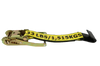2" x 30' Ratchet Strap with Flat Hooks, 3333 lbs Load Capacity - Big Yellow High Visibility Durable Polyester CasterHQ