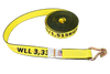 Heavy-Duty Ratchet Strap 2" x 30' with Wire Hooks, Big Yellow - 3,333 lbs Load Capacity, Model A-2X30BIGY-RWH - Durable & Reliable CasterHQ