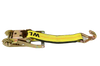 Heavy-Duty Ratchet Strap 2" x 30' with Wire Hooks, Big Yellow - 3,333 lbs Load Capacity, Model A-2X30BIGY-RWH - Durable & Reliable CasterHQ