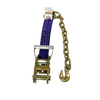 Heavy-Duty Ratchet Strap 2" x 30' - Chain Ends & Grab Hooks Model A-2X30RCE-DW | Secure & Durable Cargo Tying CasterHQ