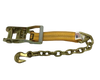 Heavy-Duty Ratchet Strap 2" x 30' - Chain Ends & Grab Hooks Model A-2X30RCE-DW | Secure & Durable Cargo Tying CasterHQ