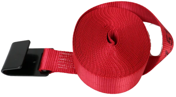 2-inch x 30-foot Ratchet Tie Down Strap with Flat Hooks - 3,333 lbs Load Capacity - A-2X30RFH CasterHQ