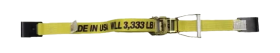 2-inch x 30-foot Ratchet Tie Down Strap with Flat Hooks - 3,333 lbs Load Capacity - A-2X30RFH CasterHQ
