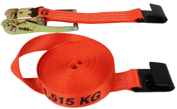 2-inch x 30-foot Ratchet Tie Down Strap with Flat Hooks - 3,333 lbs Load Capacity - A-2X30RFH CasterHQ