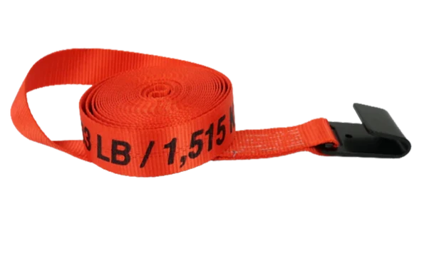 2-inch x 30-foot Ratchet Tie Down Strap with Flat Hooks - 3,333 lbs Load Capacity - A-2X30RFH CasterHQ